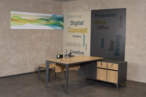 Exen Etajerli Masa Takımı