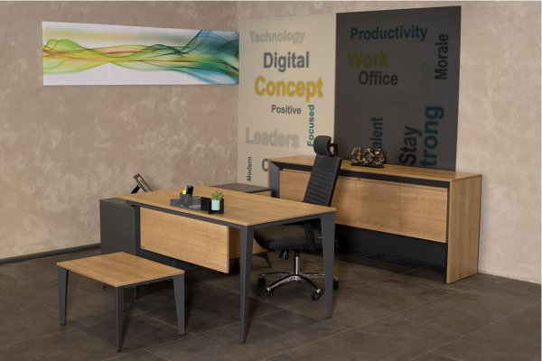 Exen Etajerli Masa Takımı