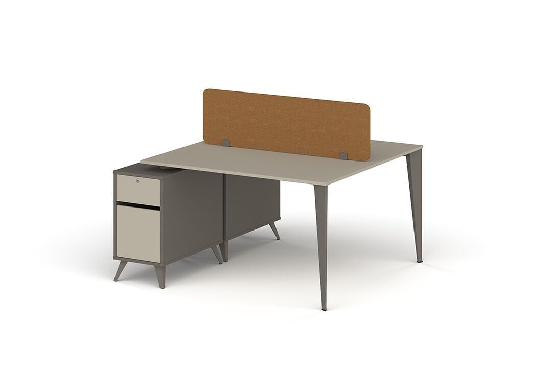 Exen İkili Workstation Kabinli