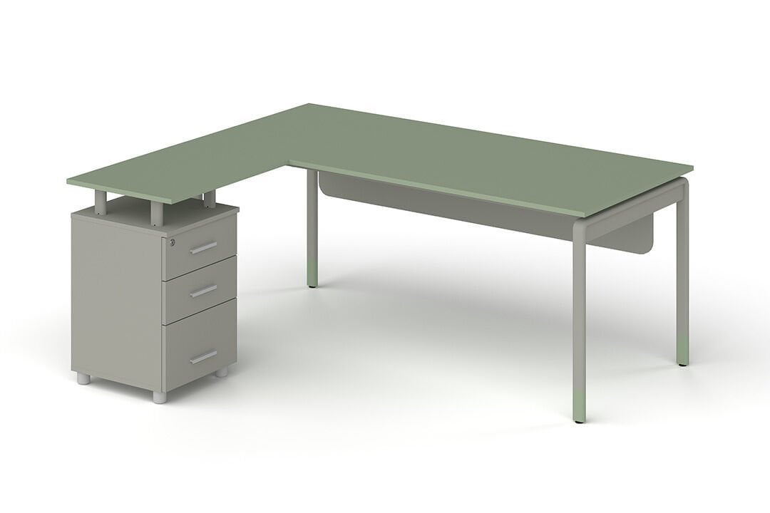 Soft Etajerli Çalışma Masası