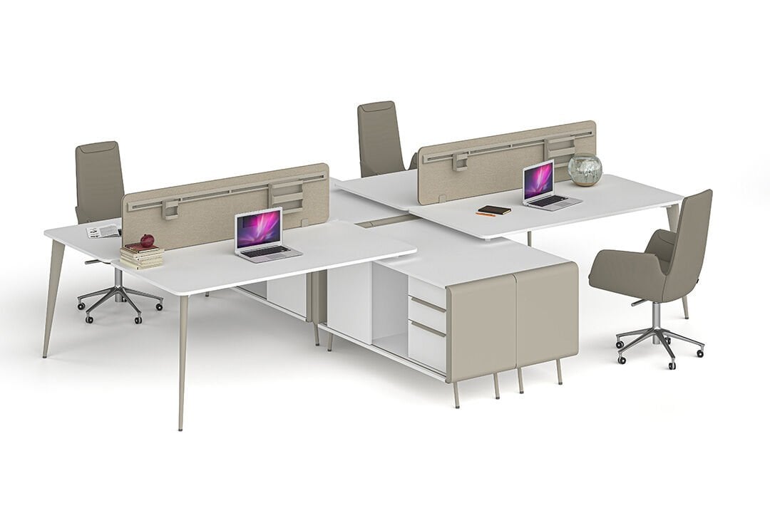 Ritim Dörtlü Workstation (Büyük Etajerli)