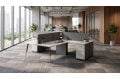 Boomerang Dörtlü Workstation Etajerli